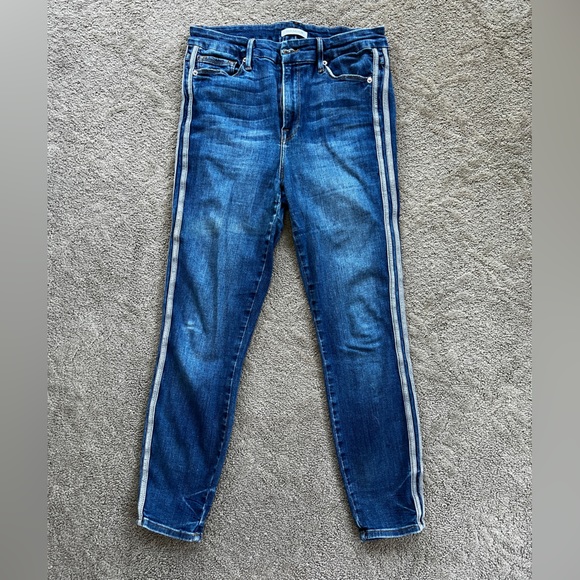 Good American Denim - Good American Good Legs Jeans with Stripe | Size 10
